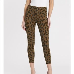 L’AGENCE Margot Camel/Black Animal Pant